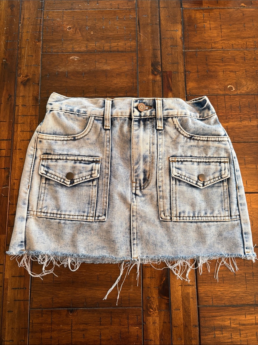 Sincerely Jules Acid Wash Denim Mini Skirt - Size 3 - 80’s, Rocker